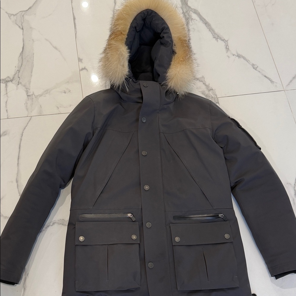 Pajar Down Winter Parka with Real Fur Hood
